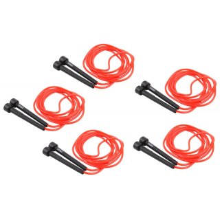 TRENAS Speed Rope - 3 m, 5er Set - rot