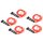 TRENAS Speed Rope - 3 m, 5er Set - rot