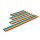 Gymnastik- und Koordinationsstange, 100 cm, 25 mm Durchmesser, rot
