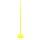 Slalomstange 100 cm - mit bef&uuml;llbarem Sockel - gelb - gelb