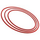 Gymnastikreifen aus Kunststoff, &oslash; 80 cm, 400 g, rot