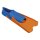 BECO Rubber Short Fins, kurze Schwimmflossen, blau/orange, Gr&ouml;&szlig;e 44/45