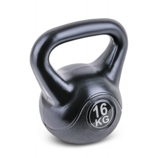 TRENAS BASIC Kettlebell aus Kunststoff, 16 kg