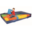 B&auml;nfer 12-teiliger Bausteinsatz MAXI, mit Weichbodenbezug 150 x 90 x 30 cm, farbig