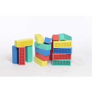 MINI Blockx&reg; Set - 20 Minibl&ouml;cke in 4 Farben