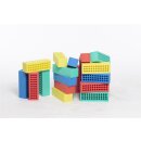 MINI Blockx&reg; Set - 20 Minibl&ouml;cke in 4 Farben mit schwarzer Blockx&reg; Tragetasche