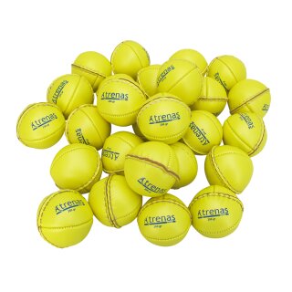 TRENAS Wurfball aus Leder - 200 g, D. 76 mm, gelb