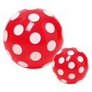 TOGU Buntball Punktball 5,5&quot;, &Oslash; ca. 14 cm, rot/wei&szlig;