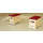 ROWECO Vario Sprungkasten einzeln, f&uuml;r Mini Set, Kiefer, Kunstleder, rot, mit Fahreinrichtung