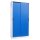 PAVOY Sportger&auml;te-Ballschrank mit 4 Einlegeb&ouml;den (Typ 4) als Schiebet&uuml;renschrank, (HxBxT) 195 x 100 x 60 cm, Korpus himmelblau, Vollblecht&uuml;r himmelblau