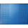 PAVOY Sportger&auml;te-Ballschrank mit 4 Einlegeb&ouml;den und Hakenleiste (Typ 2) als Fl&uuml;gelt&uuml;renschrank au&szlig;enliegend, (HxBxT) 195 x 100 x 50 cm, Korpus rubinrot, Lochfeldt&uuml;r enzianblau