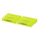 FLEXVIT Mini Team-Paket (10er Set), "rehab", 32 x 5,8 cm, inkl. &Uuml;bungskarte + Waschkorb, gelb/sehr leicht
