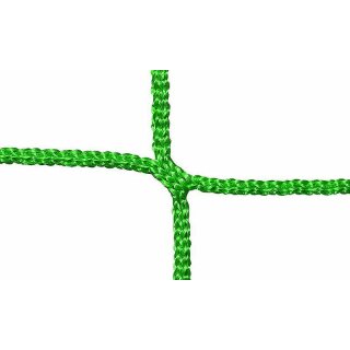 Fu&szlig;balltornetz 7,5 &times; 2,5 m aus 4 mm PP, Auslage 80 / 150 cm, Farbe: gr&uuml;n