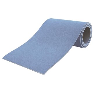 B&auml;nfer Leicht-Bodenturnmatte Webo, 1200 x 200 x 3,5 cm, hellblau, ohne Holz-Aufrollkern
