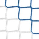 Fu&szlig;balltornetz 7,5 &times; 2,5 m aus 4 mm PP, Auslage 80 / 200 cm, Farbe: blau/wei&szlig;