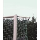 Stadion-Fu&szlig;balltor LIGA 7,32 x 2,44 m in Bodenh&uuml;lsen mit Netzhalte-Konstruktion, EN 748 -Typ 2, vollverschwei&szlig;t, silber