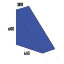 B&auml;nfer Dreieck, 60 x 30 x 60 cm, dunkelblau