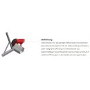 Safety-Trainingstor 7,32 x 2,44 m, kippsicher, freistehend, EN 748 - Typ 3, mit Players-Protect, zur Sandbef&uuml;llung oder mit Stahlgewichten, vollverschwei&szlig;t, silber