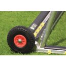 Safety-Trainingstor 7,32 x 2,44 m, kippsicher, freistehend, EN 748 - Typ 3, mit Players-Protect, zur Sandbef&uuml;llung oder mit Stahlgewichten, vollverschwei&szlig;t, silber