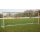 Jugend Fu&szlig;balltor Basic 3 x 2 m, freistehend, nach DIN-EN 16579, Ovalprofil, eckverschwei&szlig;t, silber